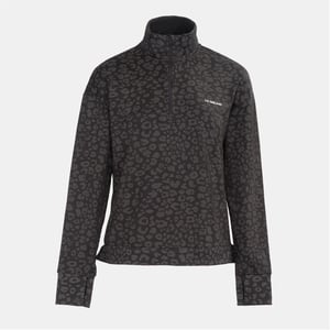 Women's LA Gear Half Zip Sweatshirt in Black