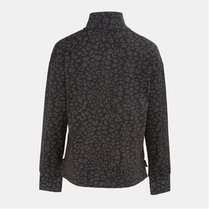 Women's LA Gear Half Zip Sweatshirt in Black