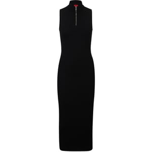 Women's Hugo Nerie High Neck Midi Bodycon Dress in Black
