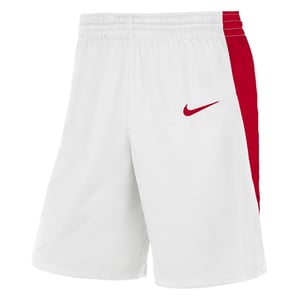 Men's Nike Basketball Solid Patterned Shorts in White/Uni Red