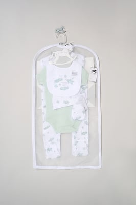5-Piece Turtle Print All in One Baby Gift Set