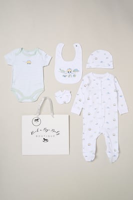 5-Piece Dinosaur Print All in One Baby Gift Set