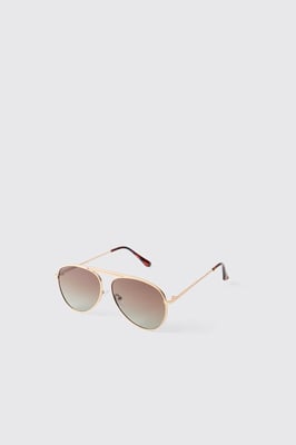Tinted Aviator Sunglasses