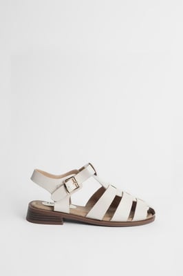 Cassie Faux Suede Closed Toe Fisherman Flat Shoes