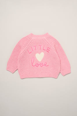 Little Love Embroidered Knitted Cardigan