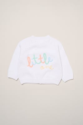 Little One Embroidered Knitted Cardigan