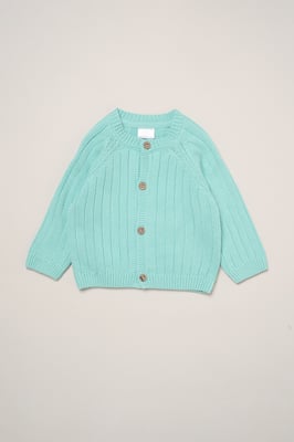 Hello World Embroidered Knitted Cardigan