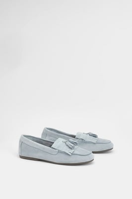 Faith: Jemima Faux Suede Tassel Detail Loafers