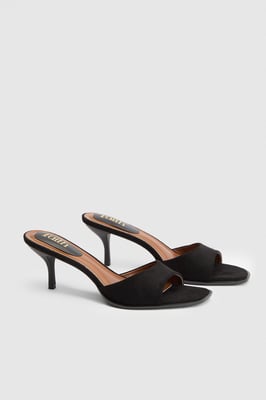 Faith: Clair Faux Suede High Heeled Mules