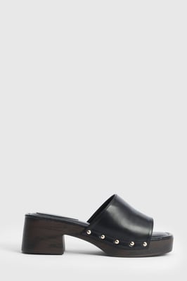 Peggy Faux Leather Clog Mules
