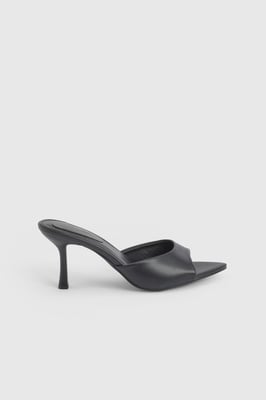 Faith: Ella Faux Leather Stiletto Mules