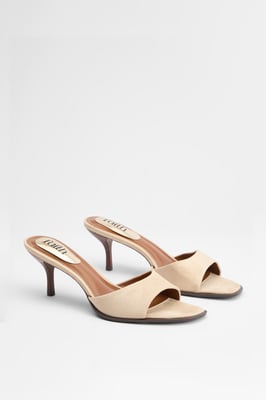 Faith: Clair Faux Suede High Heeled Mules
