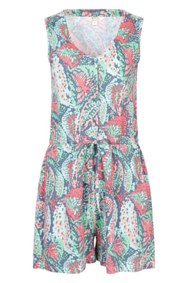 'Bahamas' Women's Playsuit with Adjustable Waistband Comfy Everyday Jumpsuit Multicolour