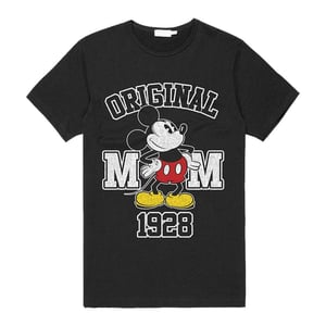 Disney Unisex Adult Original 1928 Mickey Mouse T-Shirt (Black)