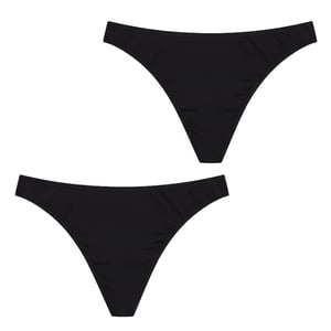Verpakking van 2 Dames Micromodal Thongs Q105