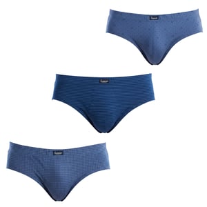 Pack-3 Men's Briefs Essential Prints A0080