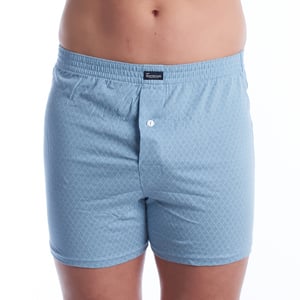 Pack med 2 par essentiella bomullsboxershorts för män med elastisk midja A0100
