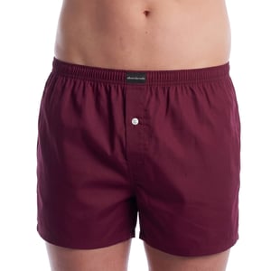 2-pack herrers grundläggande bomullsboxershorts med öppning AADXY