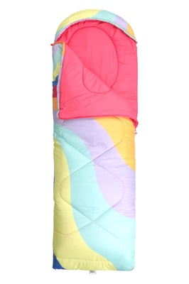 'Apex 250' Square Sleeping Bag Insulated Summer Camping Sack Bed Multicolour