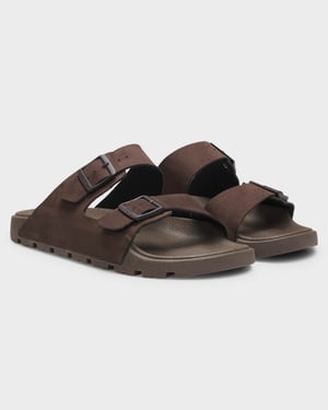 Surfley Slides in Dark Brown
