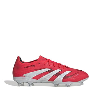 Men's adidas Predator Pro Firm Ground Football Boots in Red/White