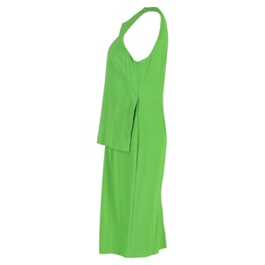 Sportmax gelaagde midi-jurk in groene viscose
