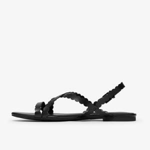 Kediri Strap Black Sandals