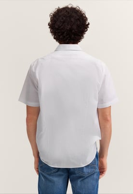 Bugatti Herren Overhemd met korte mouwen, modern fit, met button-downkraag