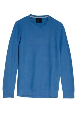 Roll Edge Crew Neck Spring Sweater