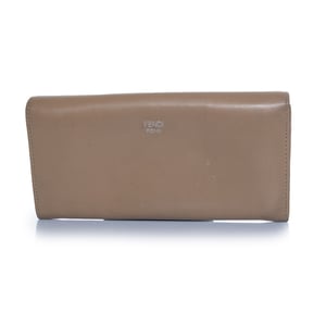 Fendi Hypnotize portemonnee van beige kalfsleer met dubbele vouw