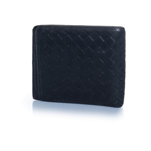 Bottega Veneta, intrecciato leather wallet in black