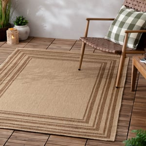 Yard Camber Jute Indoor/Outdoor Rug, Natural