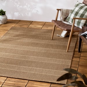 Yard Pentle Jute Indoor/Outdoor Rug, Natural