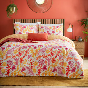 Furn Alentejo Reversible Duvet Cover Set, Citrus
