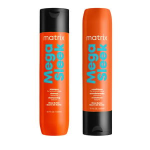 Matrix Total Results Mega Sleek Shampoo 300ml & Conditioner 300ml Duo For Frizzy Hair