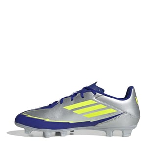 Men's adidas F50 Club Firm Ground Football Boots in Silver/Blue
