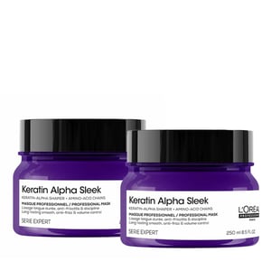 L'oréal Professionnel Keratin Alpha Sleek Hair Mask Anti Frizz & Smoothing, Nourishing Conditioner Hair Treatment 250ml