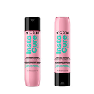 Matrix Instacure Build-a-bond Mighty Bonds Shampoo 300ml & Instacure Build-a-bond Mighty Care Conditioner 300ml Duo