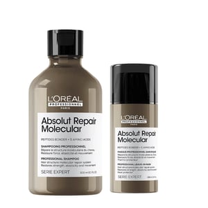 L'oréal Professionnel Serie Expert Absolut Repair Molecular Hair Shampoo 300ml And Leave-in-mask 100ml Duo