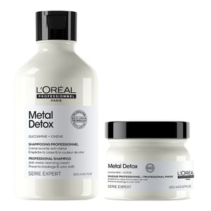 L'oréal Professionnel Metal Detox Clarifying Shampoo 300ml & Hair Mask 150ml Duo