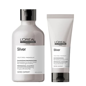 L'oréal Professionnel Serie Expert Silver Shampoo 300ml And Conditioner 200ml Duo