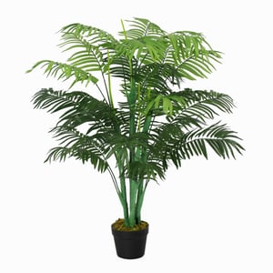 4goodz Kunstpalm 125cm groot kunstplant met 18 palmbladeren in pot