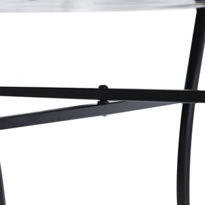 4goodz Bistrotafel mozaiektafel rond 60 cm -oranje/wit