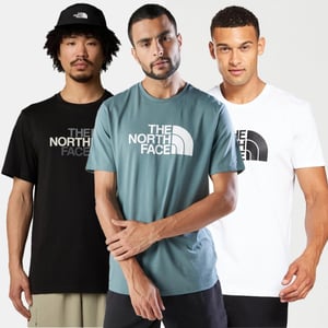 3 Pack The North Face Mens SS Easy T Shirt in Black/White/Storm Blue