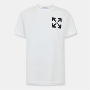 Men's Off White Arrow Slim T in White-Black
