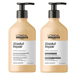 L'oreal Professionnel Serie Expert Absolut Repair Shampoo 500ml & Serie Expert Absolut Repair Conditioner 500ml Duo