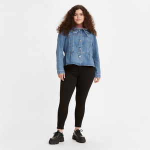 Women's Levis High Super Skinny Jeans in .Black Celestial