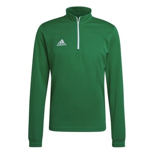 Men's adidas Zip Neck Funnel Neck Long Sleeve Sweatshirt in Green/White