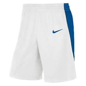 Men's Nike Basketball Solid Patterned Shorts in White/Ryl Blue