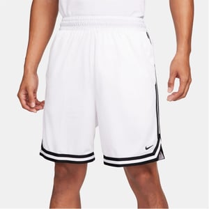 Men's Nike Dna Dri Fit 8 Basketball Shorts in White/Black